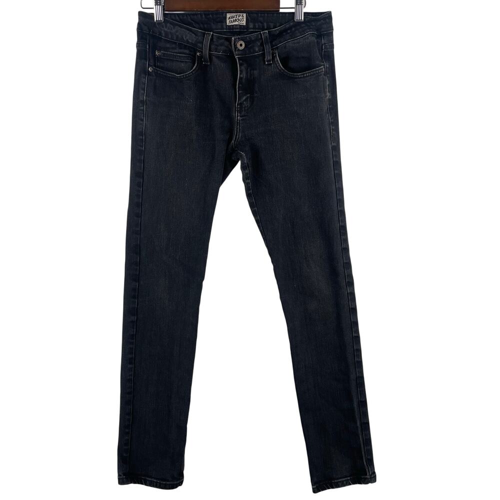 Naked & Famous Denim SuperSkinnyGuy Black Power Stretch Jeans Size 34